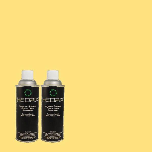 Hedrix 11 oz. Match of 360B-4 Sweet Chamomile Low Lustre Custom Spray Paint (2-Pack)