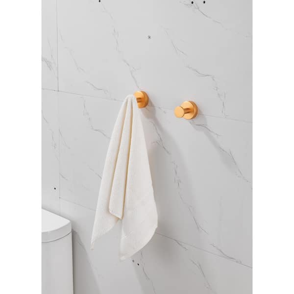 YIKER YE-GG0002-BRO Bathroom Wall Mounted Towel Hook (Set of 3)