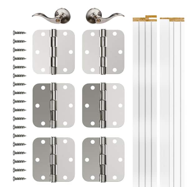TENONER 60in x 80in 5 Lite Clear Glass Universal Black Composite