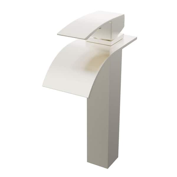 Novatto Eclipse Single Hole Single-Handle Bathroom Faucet in Brushed Nickel