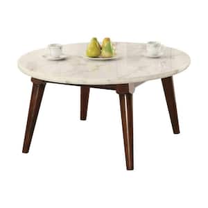 Mariana 36 in. Round Faux Marble Coffee Table