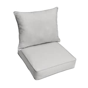 30 in. x 27 in. Deep Seating Indoor/Outdoor Pillow and Cushion Set in Sunbrella Cast Pumice
