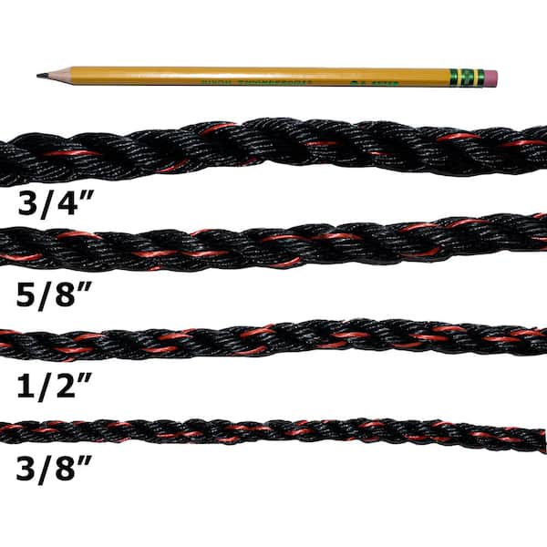 SGT KNOTS 3/4 in. x 600 ft. 3 Strand Twisted Polypropylene