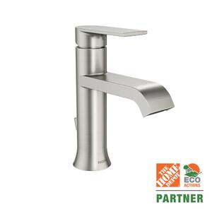 Genta Single Hole Single-Handle Bathroom Faucet in Brushed Nickel