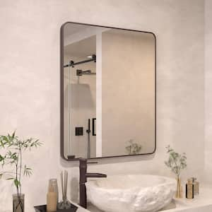 30 in. W x 36 in. H Rectangle Framed Vertically/Horizontally Wall Bathroom Vanity Mirror in Oil-Rubbed Bronze