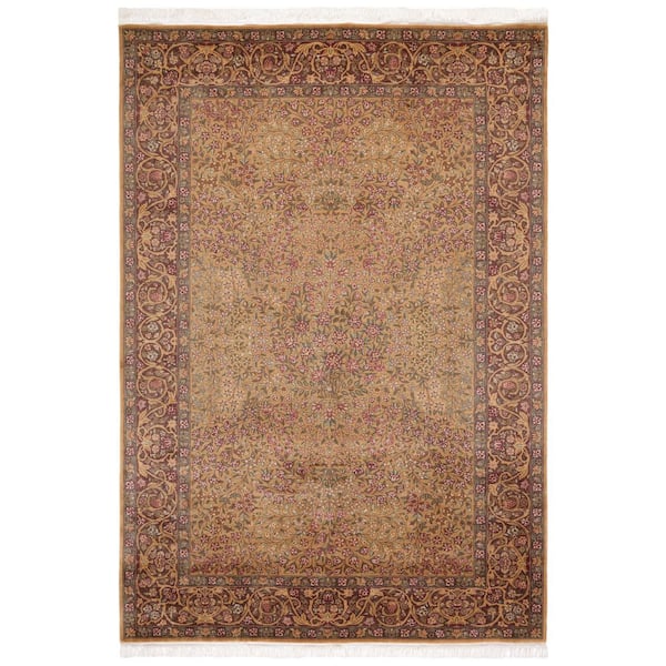 Royal Kerman 6 ft. x 9 ft. Gold/Brown Oriental Area Rug