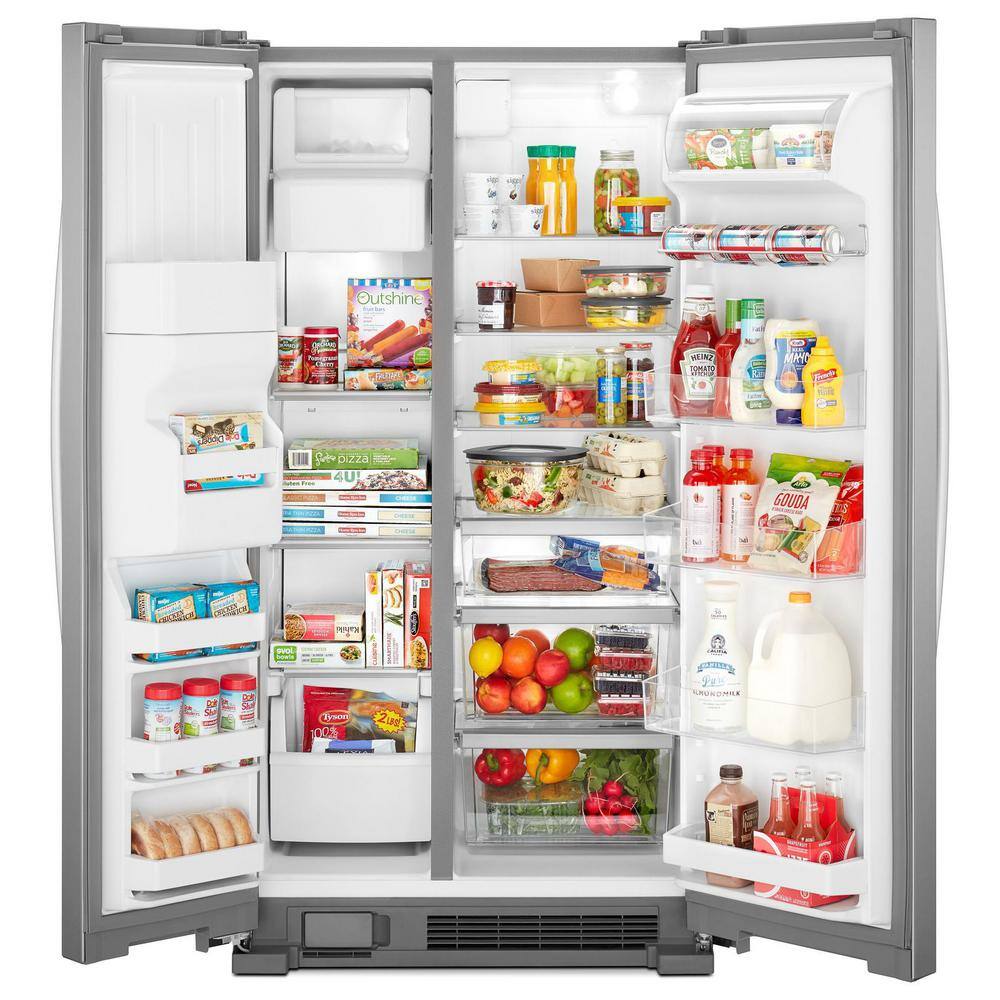 Whirlpool 25 cu. ft. Side by Side Refrigerator in Fingerprint Resistant Stainless Steel