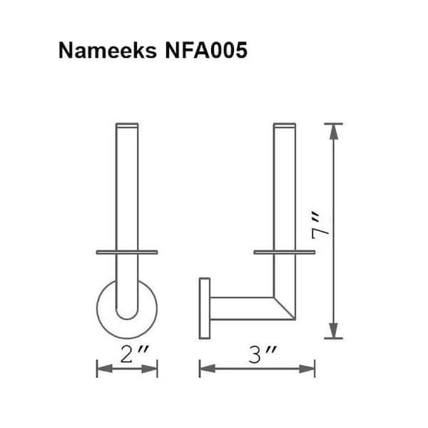 Nameeks NFA001 NFA Toilet Paper Holder One Size Chrome