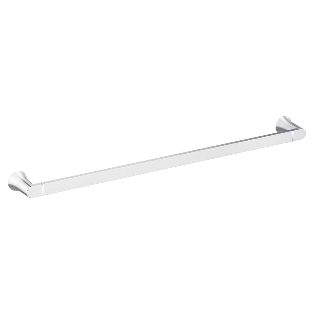 MOEN Genta 24 In Towel Bar In Chrome BH3624CH The Home Depot   Chrome Moen Towel Bars Bh3624ch 64 1000 