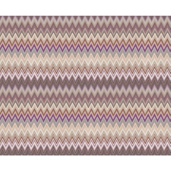 York Wallcoverings Zig Zag Purple Peel and Stick Wallpaper
