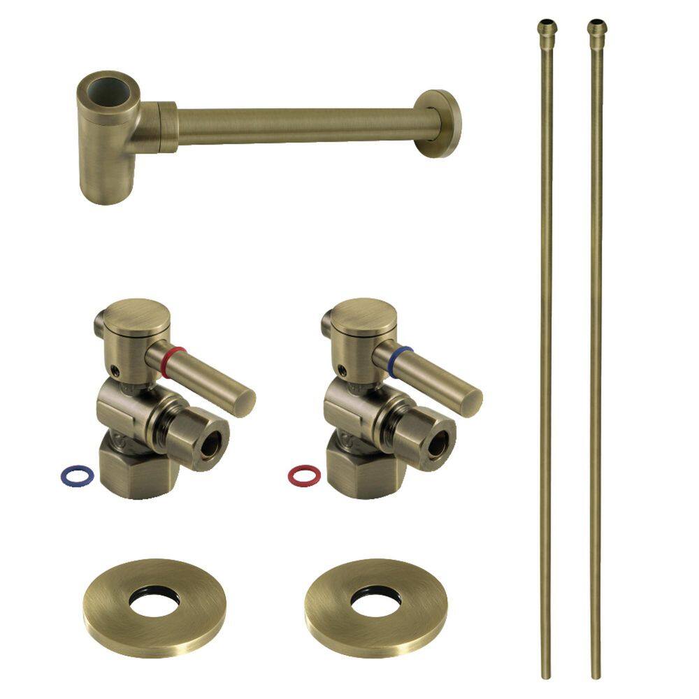 Trimscape Modern Made of Brass Plumbing Sink Trim Kit with Bottle Trap in Antique Brass price history on PriceWatchPro