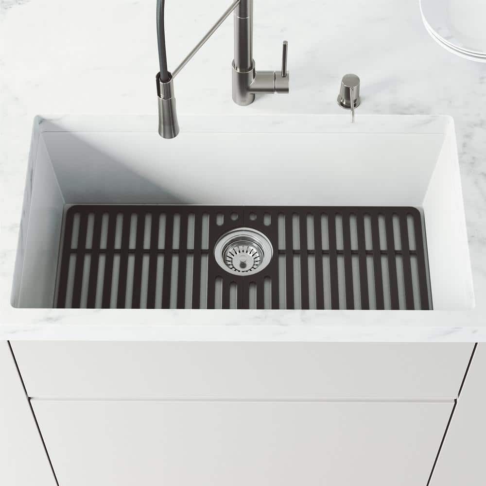 Matte Black Silicone Kitchen Sink Protective Grid