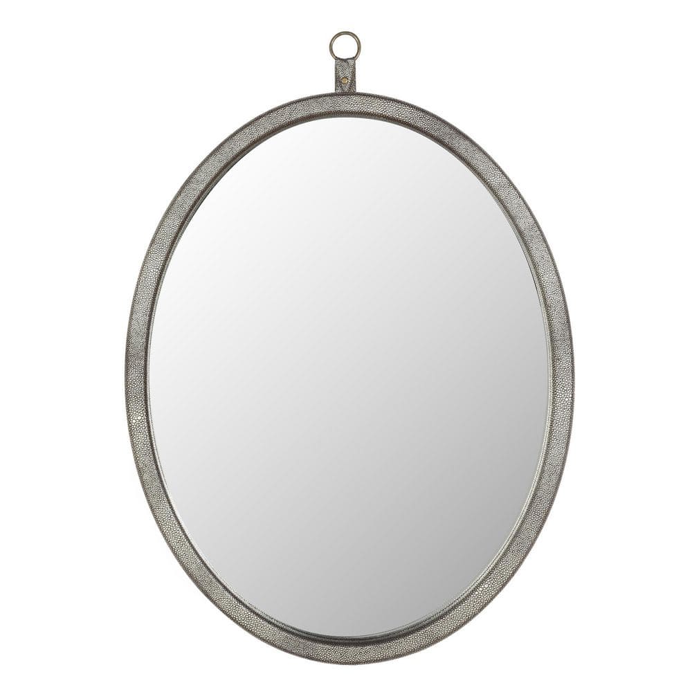 Modern Design 23.62 in. W x 29.92 in. H Oval PU Covered MDF Framed Wall Bat