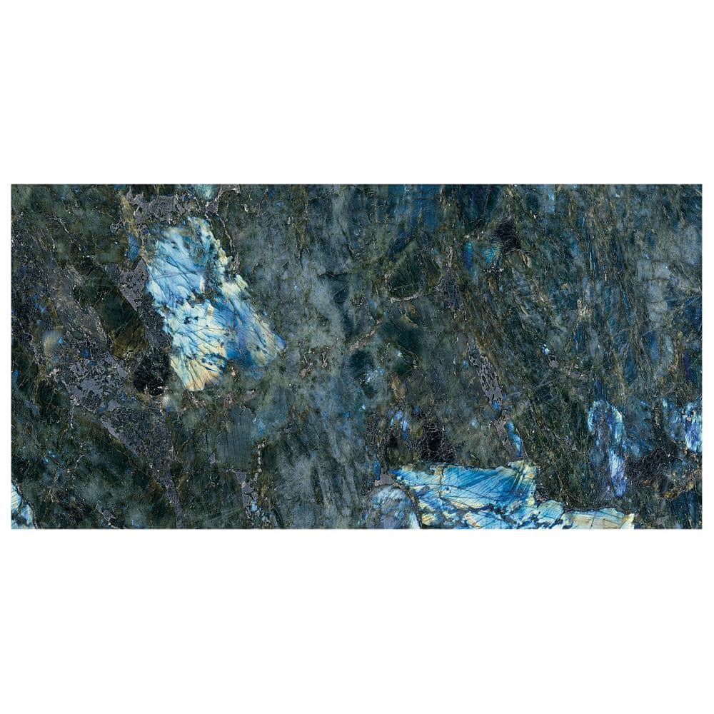 Labrodorite Blue 24" x 48" Polished Porcelain Marble Look Tile