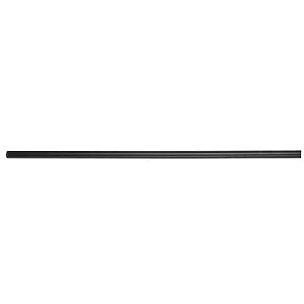 5ft Iron Stair Balusters Black Metal Deck Spindles 30 Pack Round Horizontal Bar Baluster for Stair Remodel 0.75" W
