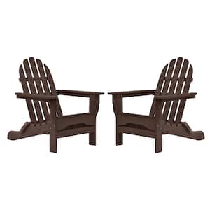 Icon Chocolate Recycled Plastic Adirondack Chair (2-Pack)
