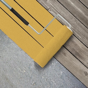 1 gal. #P280-5 Little Sun Dress Textured Low-Lustre Enamel Interior/Exterior Porch and Patio Anti-Slip Floor Paint