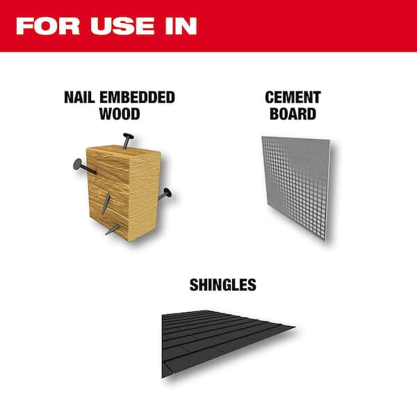 Milwaukee 6 in. 5 TPI AX Carbide Teeth Demolition Nail-Embedded