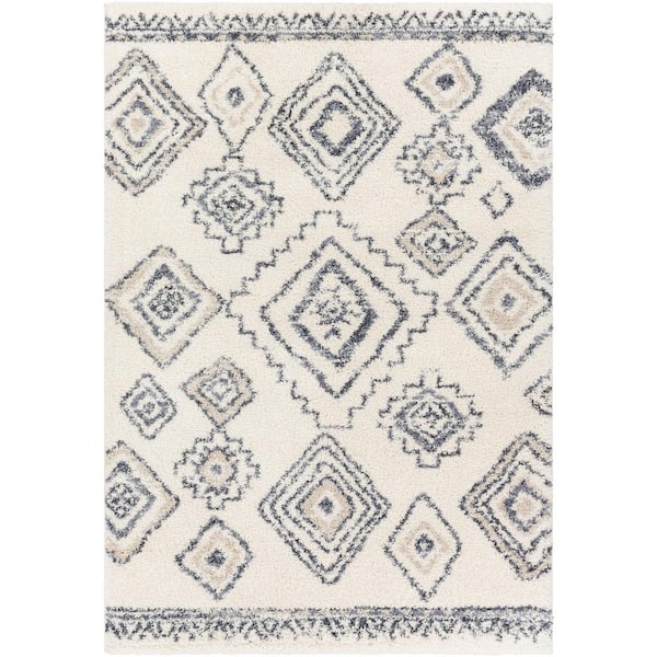 Artistic Weavers Puffy shag Cream 5 ft. x 7 ft. Global Indoor Area Rug
