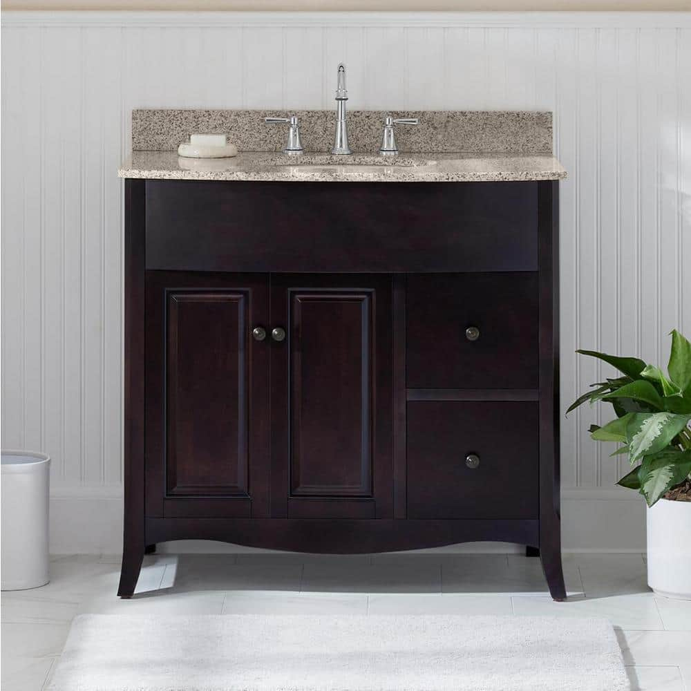 UPC 886393135792 product image for Henfield 37 in. W x 35 in. H x 23 in. D Vanity in Espresso with Granite Vanity  | upcitemdb.com