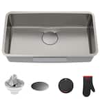 Dex 33 Undermount 16 Gauge Stainless Steel Single Bowl Kitchen Sink