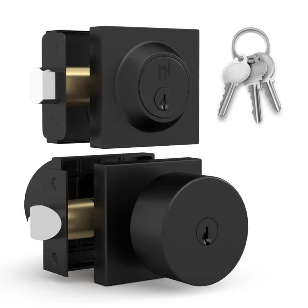 SUANA Entrance Combo Door Knob & Deadbolt Lock, Matte Black price history on PriceWatchPro
