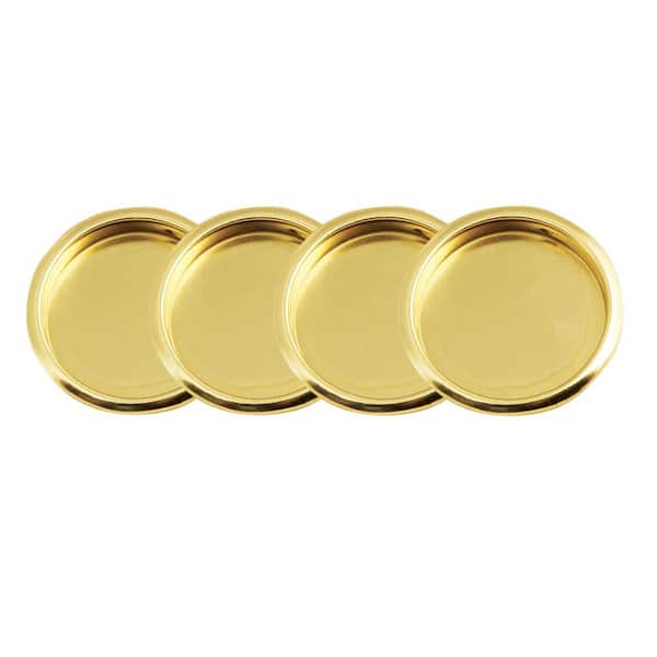 Design House 2-1/8 in. Polished Brass Closet Finger Pull (4-Pack)