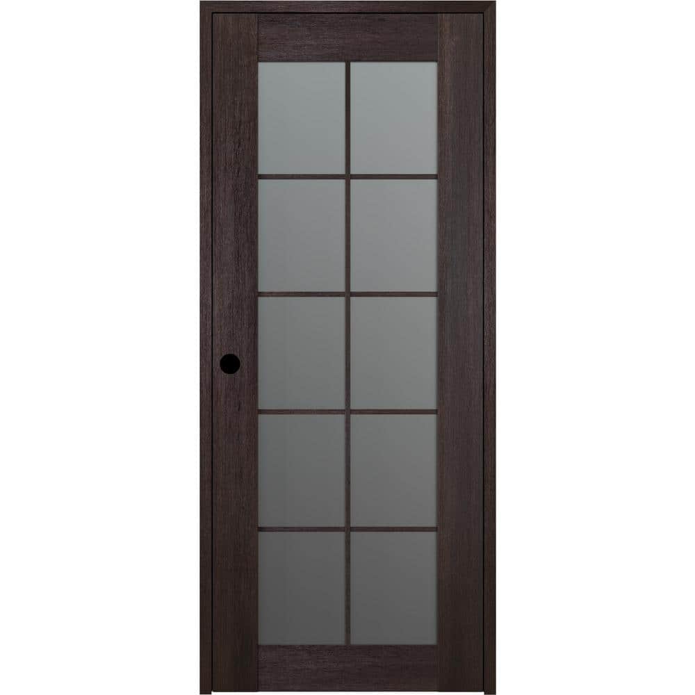 Veralinga Oak 24" x 80" Frosted Glass Prehung Interior Door