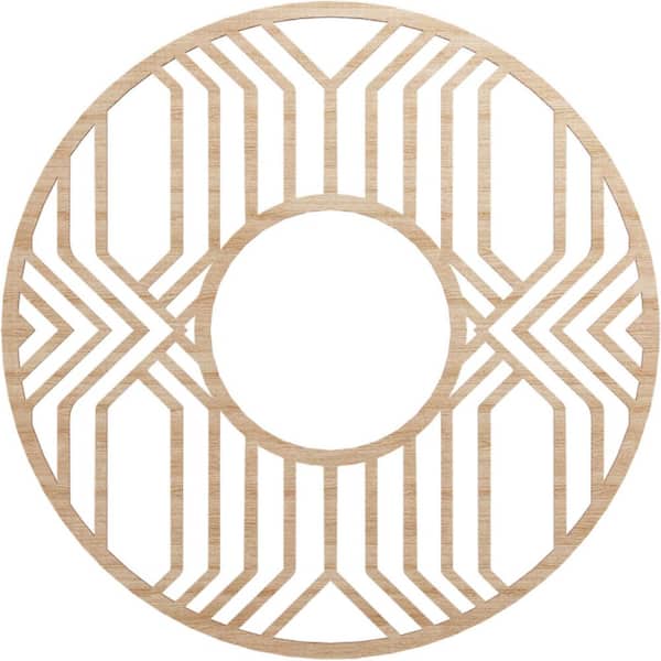 Ekena Millwork 0.25 in. x 32 in. x 32 in. Wood Medallion Moulding