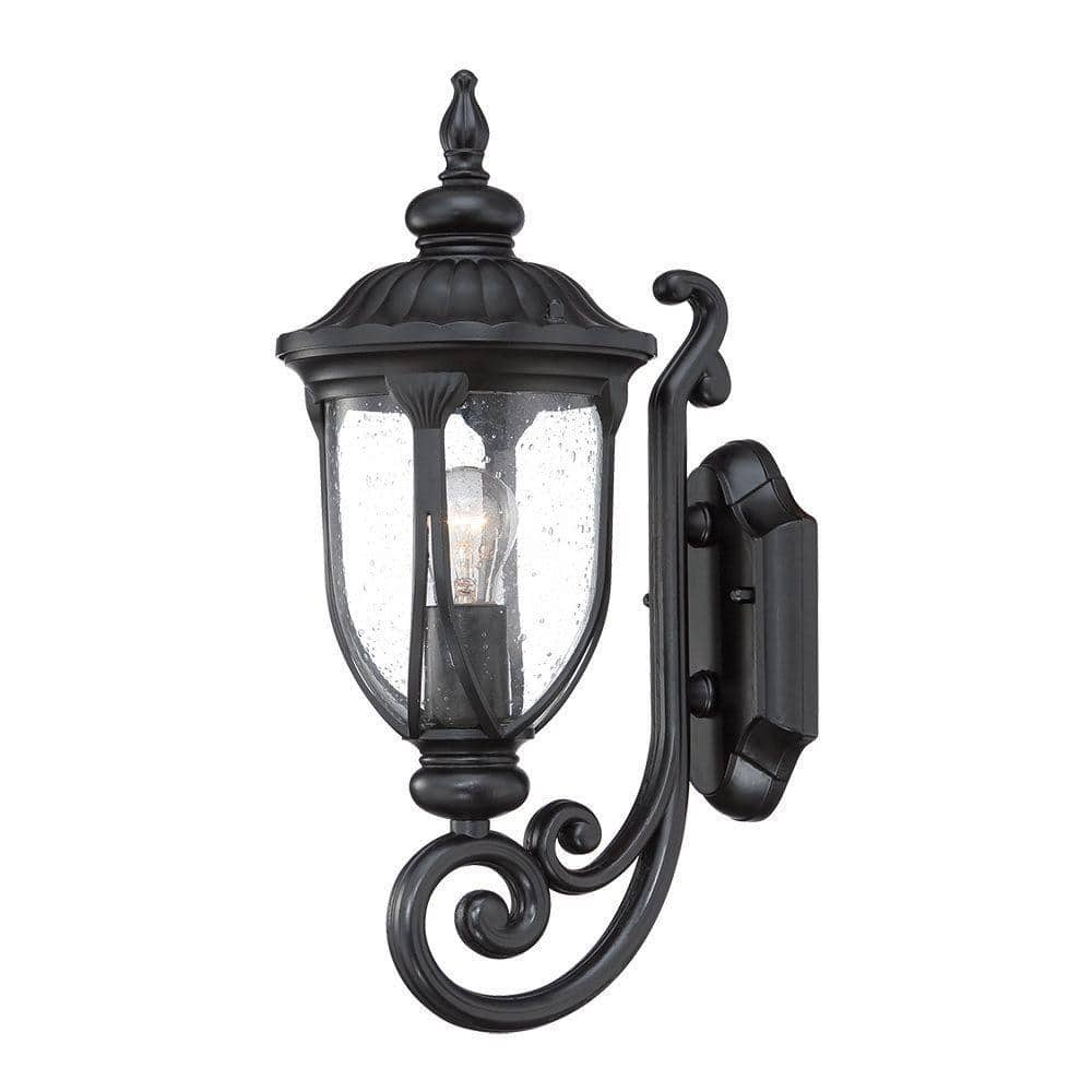 Acclaim Lighting Laurens Collection 1-Light Matte Black Outdoor Wall ...