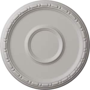 16-1/2 in. x 1-1/2 in. Medea Urethane Ceiling Medallion (Fits Canopies upto 5-1/2 in.), Ultra Pure White