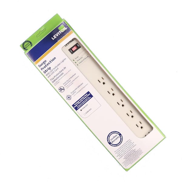 Leviton 15 Amp General Duty Surge Protected 6-Outlet Power Strip
