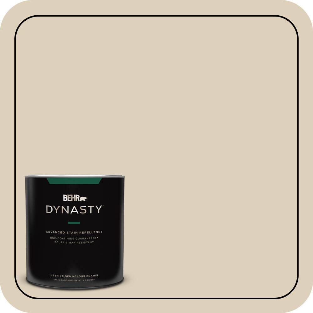 1 qt. #BWC-26 Stucco Tan Semi-Gloss Enamel Interior Stain-Blocking Paint & Primer price history on PriceWatchPro