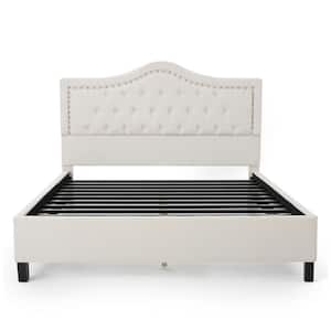 Dante Ivory Upholstered Queen Bed Set