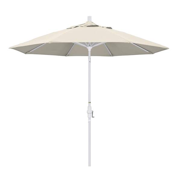 California Umbrella 9 ft. Aluminum Collar Tilt Patio Umbrella in ...