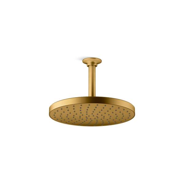 KOHLER Awaken 1-Spray Patterns 2.5 GPM 9.875 in. Ceiling Mount Fixed Shower Head in Polished Chrome
