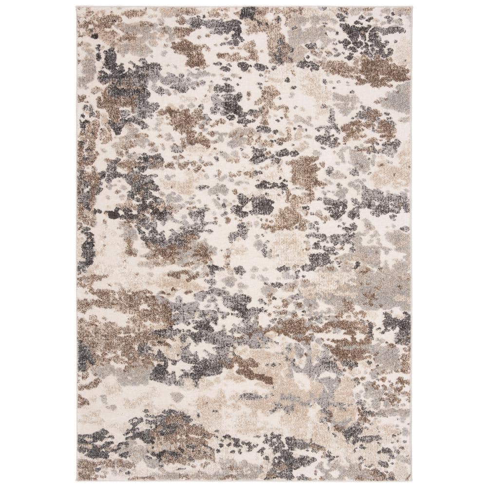 Spirit Taupe/Ivory 9 ft. x 12 ft. Floral Area Rug price history on PriceWatchPro
