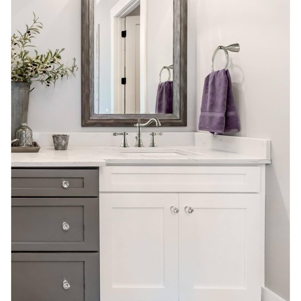 Brushed Nickel Wall Mounted Towel Ring with Zinc Base