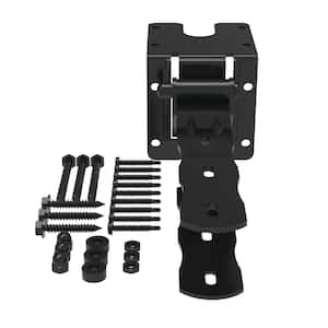 11.62 in. x 3.25 in. Black Vinyl Gate Hinge