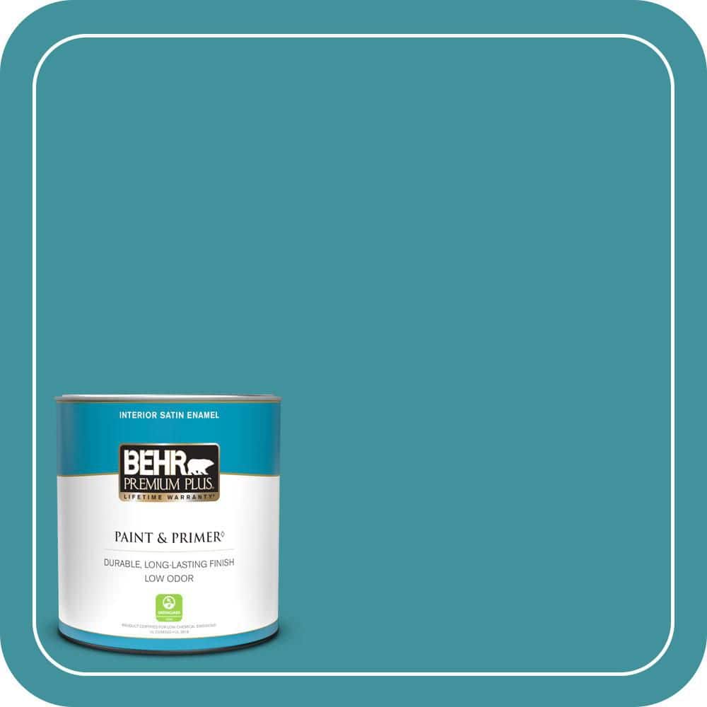 1 qt. #520D-6 Lagoon Satin Enamel Low Odor Interior Paint & Primer price history on PriceWatchPro