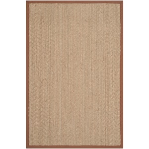 Natural Fiber Beige/Brown Doormat 3 ft. x 4 ft. Border Area Rug