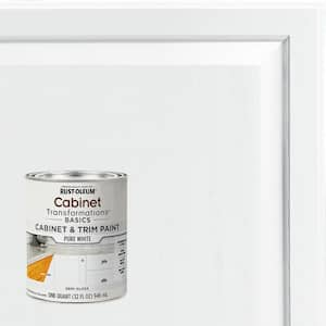 1 qt. Pure White Cabinet Paint (4 Pack)