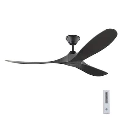 Maverick Coastal 60 in. Outdoor Midnight Black Ceiling Fan with Remote Control