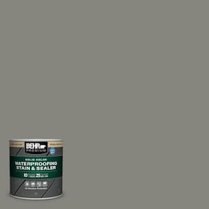 8 oz. #SC-137 Drift Gray Solid Color Waterproofing Exterior Wood Stain and Sealer Sample