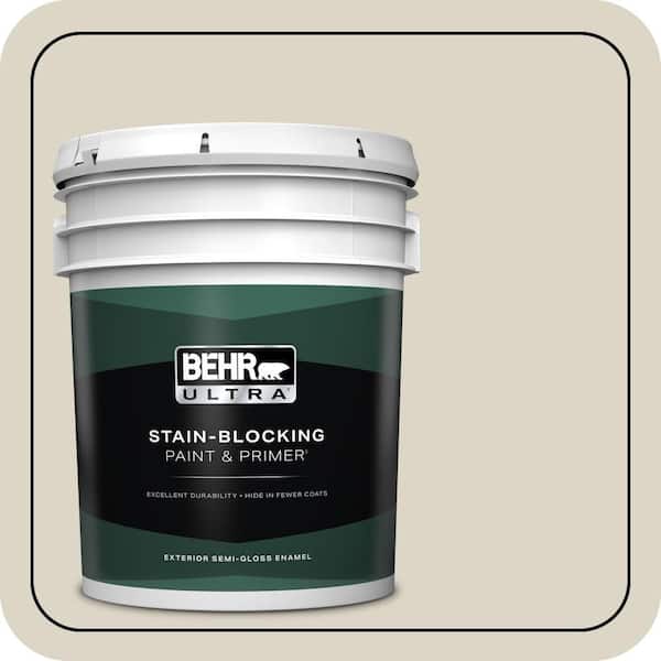 BEHR ULTRA 5 gal. #N310-2 Arid Landscape Semi-Gloss Enamel Exterior Paint & Primer