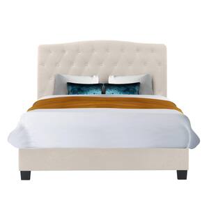 Belle Isle Furniture Boca Grande Beige Linen Queen Upholstered Bed ...