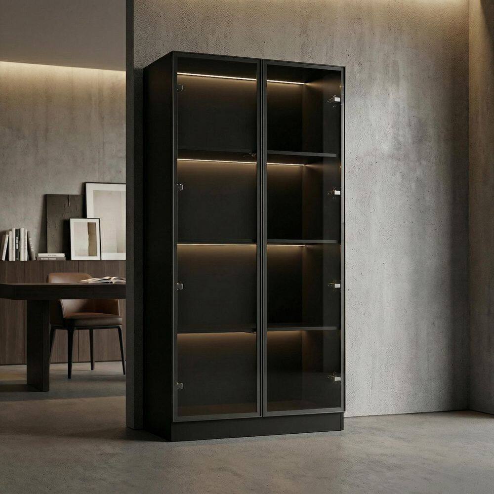 Black Wood Display Cabinet - rated 4.0408 stars from 147 reviews