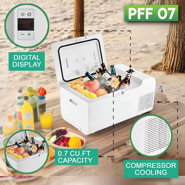 Equator 0.7 cu.ft. Portable Casters Rolling Fridge-Freezer Frost