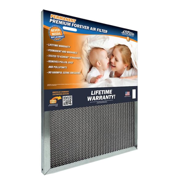 Air-Care 10 in. x 20 in. x 1 in. Permanent Washable Air Filter Merv 8
