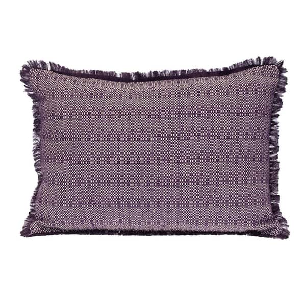 20 X 20 Transitional Stripes Purple 14 in. x 20 in. Pillow